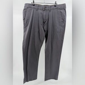 Lucky Brand 410 Athletic Chinos in Grey, Cotton Blend, Men's 38x30